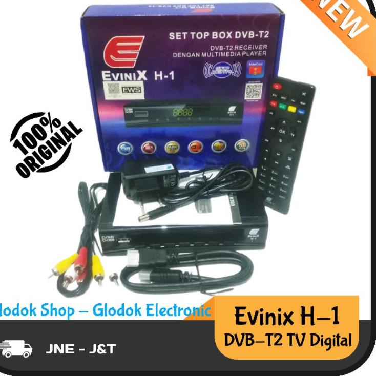 Koleksi Terbaru.. PENGGANTI RECEIVER SKYBOX H1 NEW DVB-T2 SET TOP BOX EVINIX H1 DVB-T2 EVINIX H-1