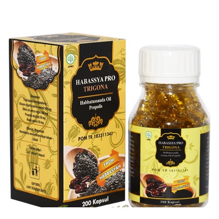 HABASSYA PRO TRIGON 200 kapsul | Habbatussauda Oil Extra Propolis Trigona Original