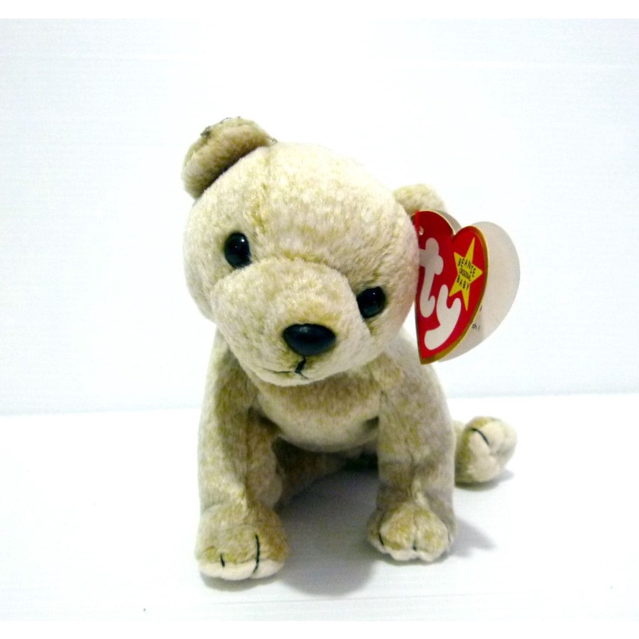 Boneka Almond Beruang Kutub Polar Bear Original TY Beanie