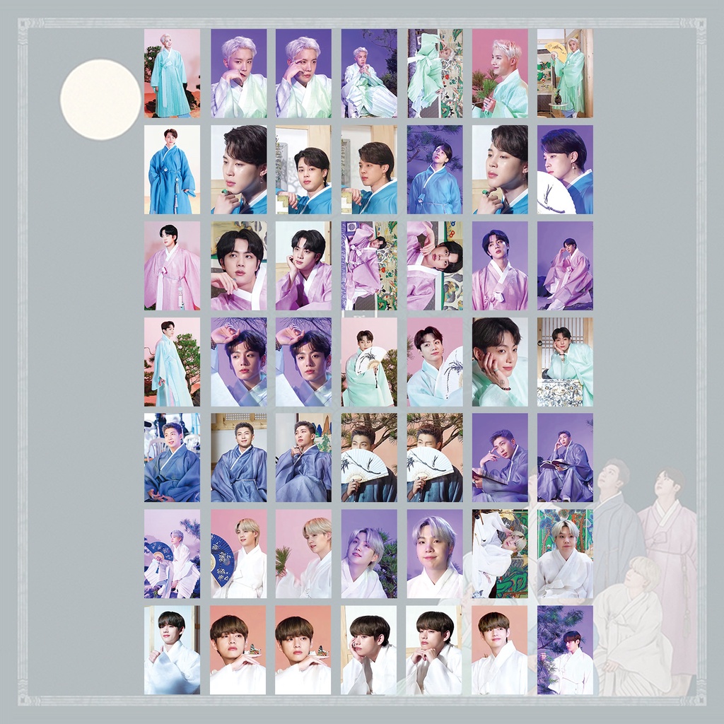 7pcs / set Kartu Foto Kpop BTS DALMAJUNG Mini Untuk Koleksi Fans