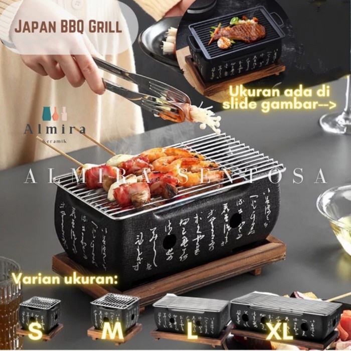 Japanese BBQ Grill | Hibachi Yakitori Grill| Panggangan Jepang Hibachi - Size S