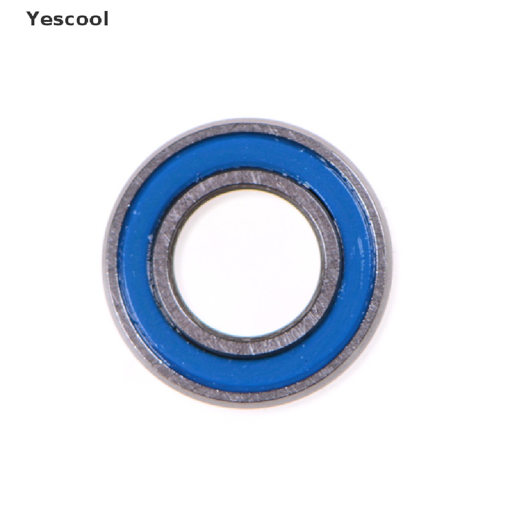 Yescool 10pcs MR105-2RS Bearing Miniatur Bahan Karet Ukuran 5x10 x 4mm Warna Biru