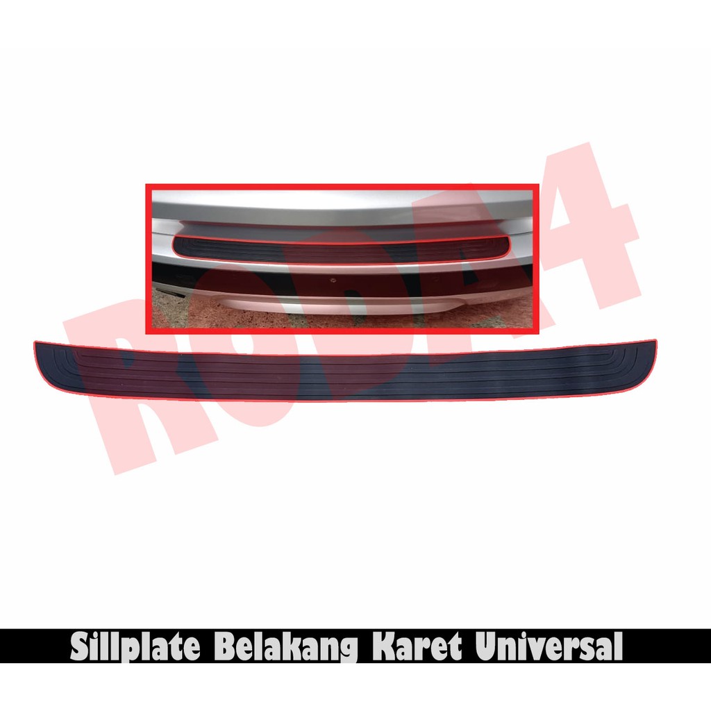 Sillplate Belakang Karet Mobil Universal Car Rear Door Sill Plate