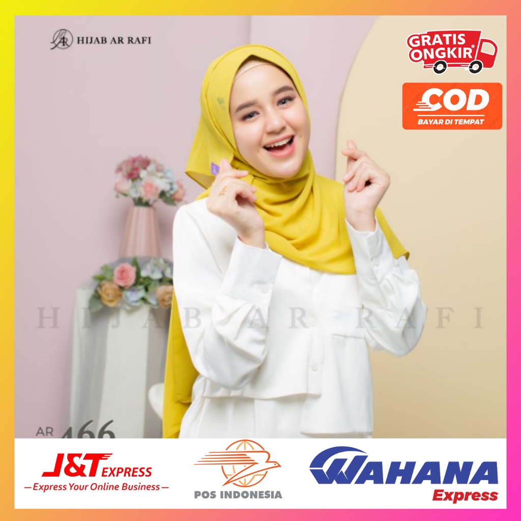 ARRAFI 466 PASMINA TALI PAKAI PET || AR 466 || HIJAB AR RAFI