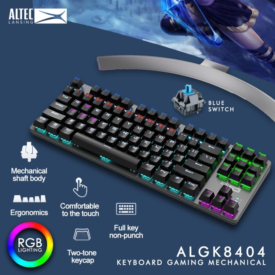 Keyboard Gaming Mechanical ALTEC LANSING ALGK-8404 Wired RGB