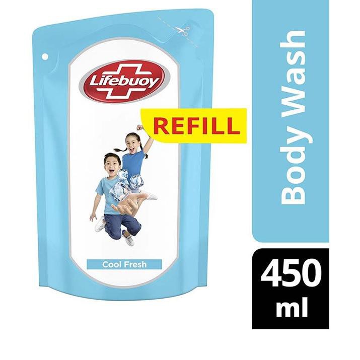 MALL  Lifebuoy sabun mandi cair cool fresh 450ml