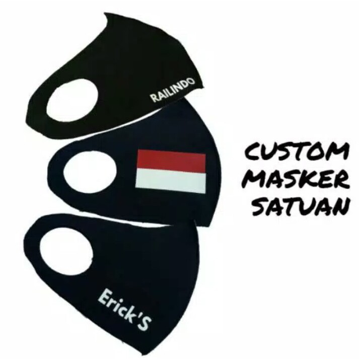 Masker Custom Satuan - Masker Kain model Scuba