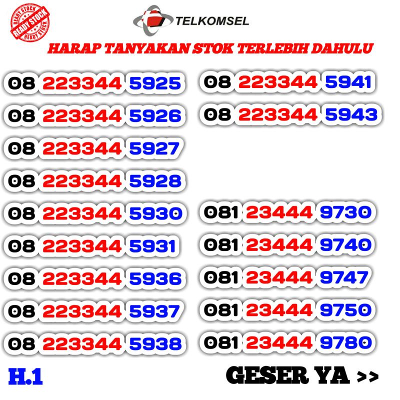 Simpati Cantik - Nomor Cantik Telkomsel - Nomor Cantik Simpati - Kartu Perdana Cantik Telkomsel