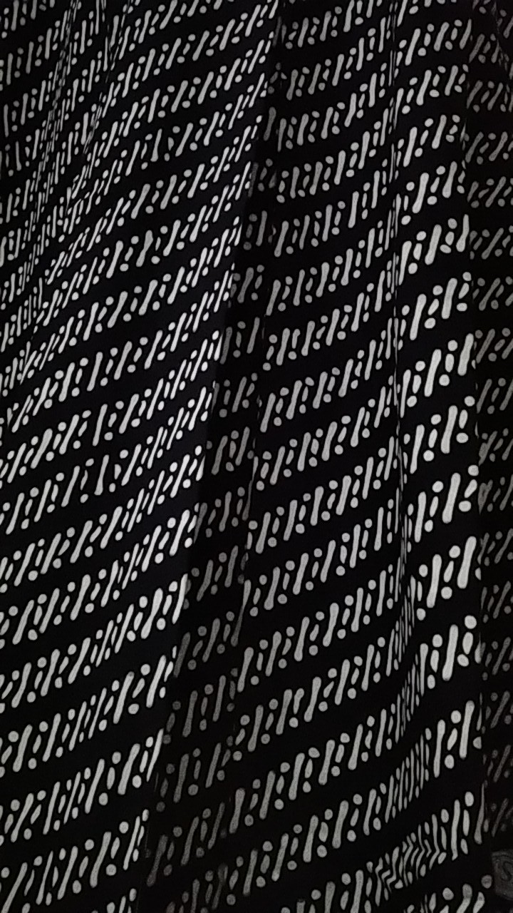 Shanaya Batik Tunik Seling Hitam Cap Garutan Ori Batik Cap Solo Atasan Batik Modern