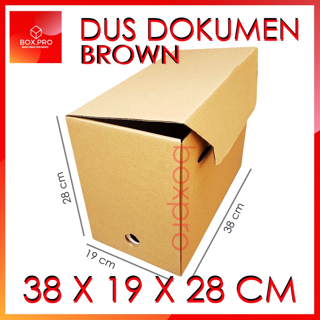 

Kardus Dus ARSIP Dokumen SUPER TEBAL PREMIUM BESAR KOKOH 38x19x28cm Box CUSTOM File kantor COKLAT