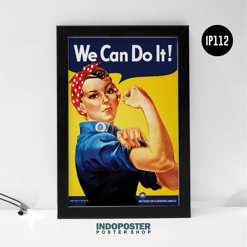 Jual Poster We Can Do It Rosie The Riveter Vintage Retro Propaganda A3 ...