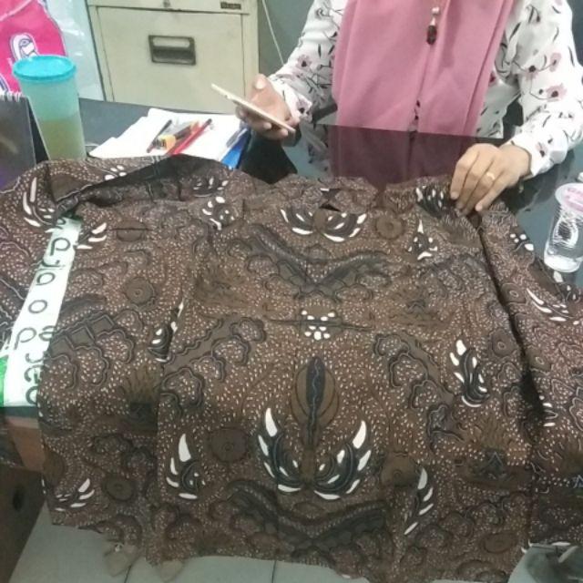 Saptha Kemeja Batik Solo Lengan Panjang Bahan Katun Halus Full Furing  By Batik Kanaya