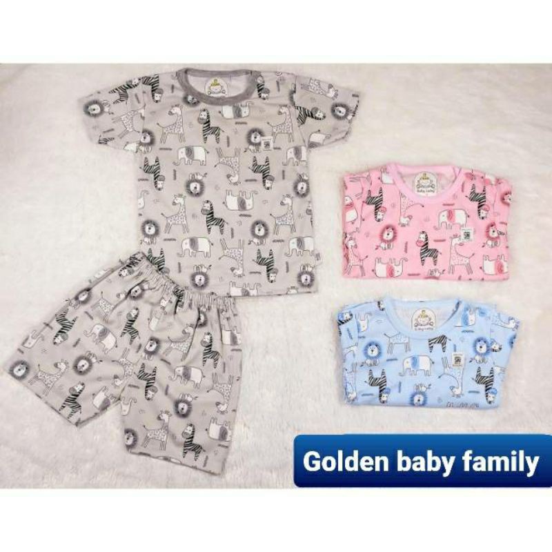 1 Pcs  Baby Lucky Setelan Oblong Pendek Motif Size S,M,L