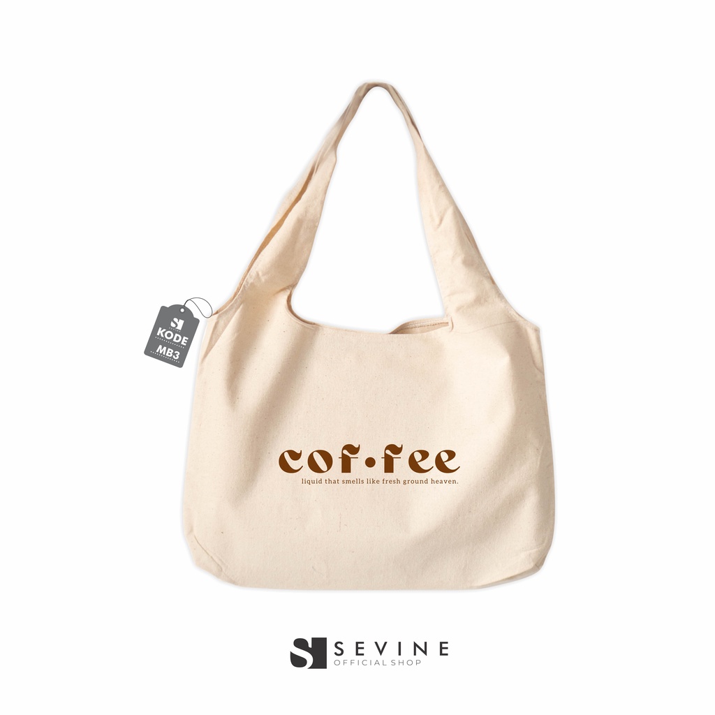 Sevine Tote Bag Kanvas Bonnie Tas Wanita Kuliah Fashion Laptop Totebag Quotes Motivation Aesthetic Vintage Pastel Retro - MB