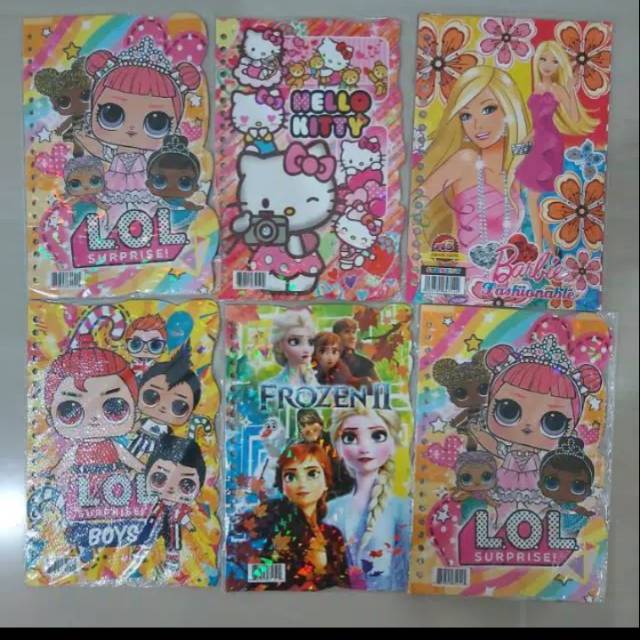 

Isi file binder note karakter / isi binder file karakter anak cewe cowo / refill isi binder file A5