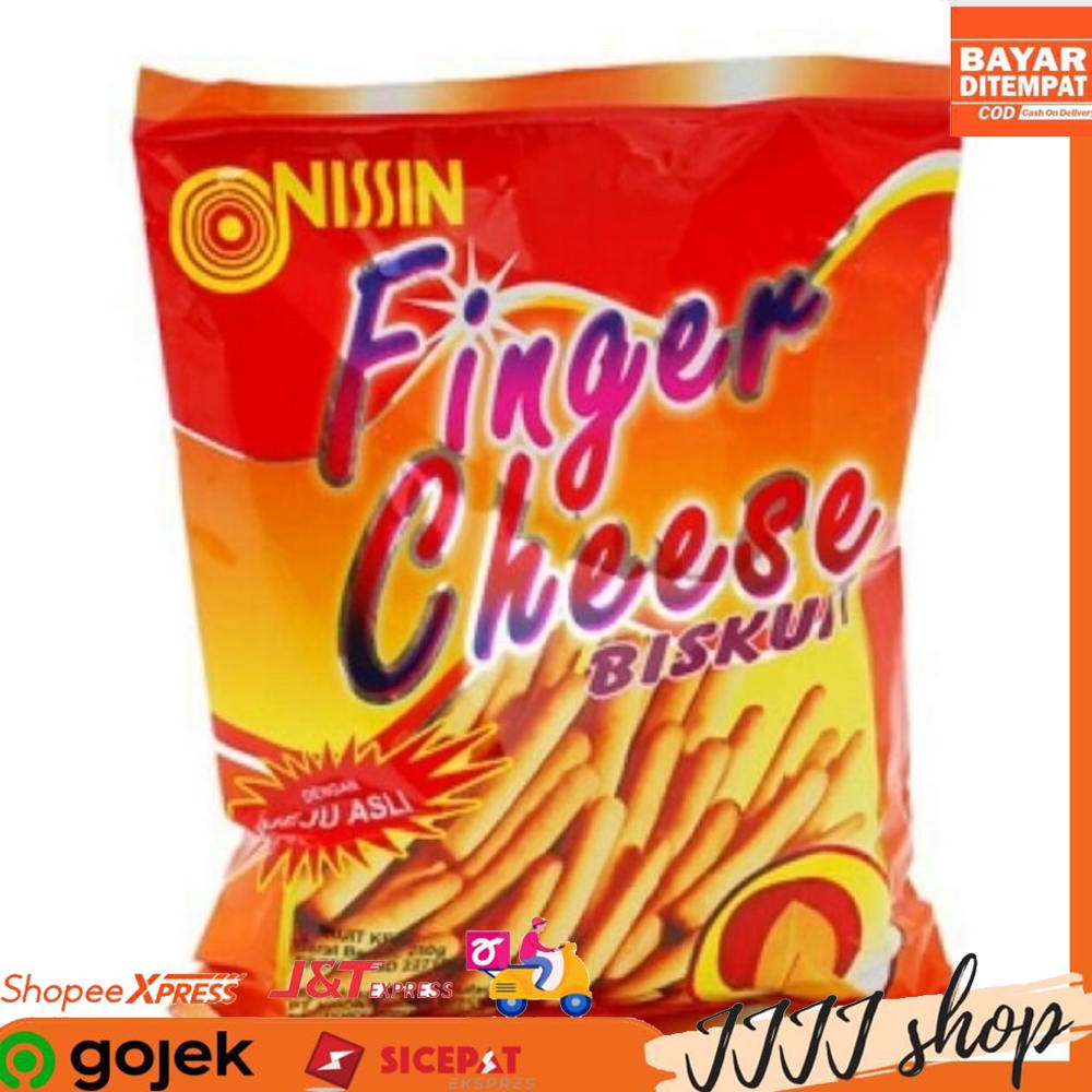 

Nissin Finger Cheese Biskuit Cemilan Snack Rasa Keju 250gr