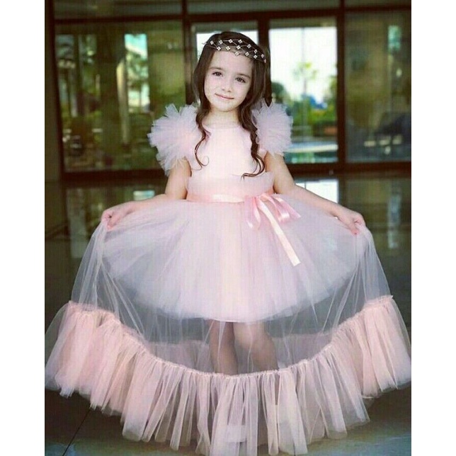 dress ulang tahun anak perempuan baju pesta lebaran couple costum maxy kids tutu tile