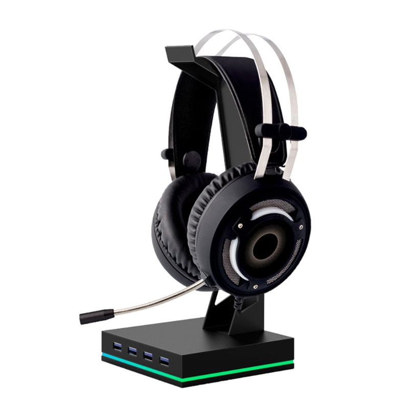 Btsg Stand Holder Headset Gaming Luminous Dengan Kabel USB