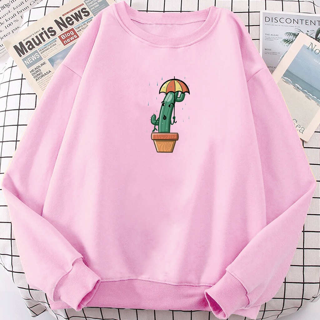 Sweater wanita oversize RAIN CACTUS sweter cewek murah kekinian