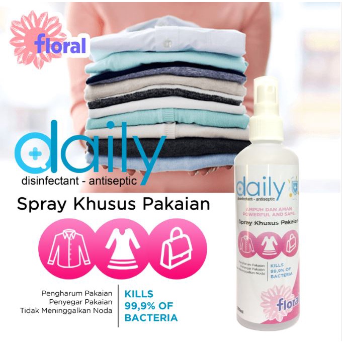 Desinfektan Spray Daily Disinfectant Khusus Pakaian 250ml Kulit Aman - Disinfectant Disinfektan