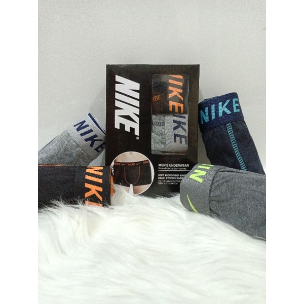 3 pcs boxer pria nikeeee / celana dalam boxer pria
