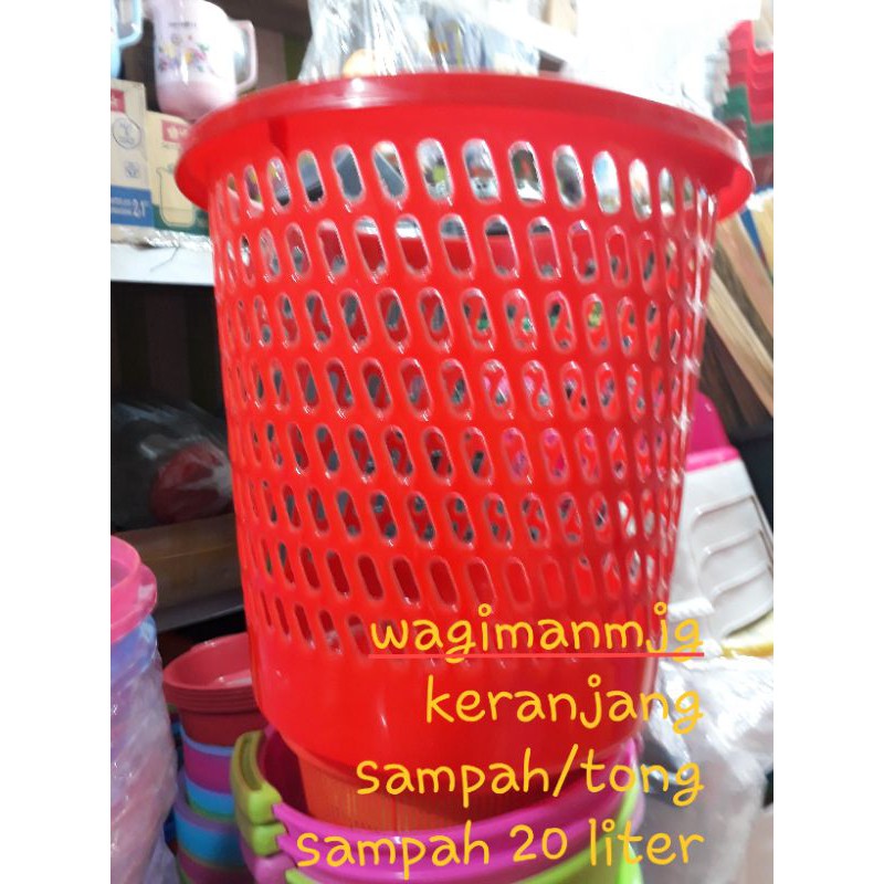 Jual Keranjang Sampah 20 Liter Tempat Sampah Grillbin Jumbo Happy Panda Tong Ember By Indonesia 6176