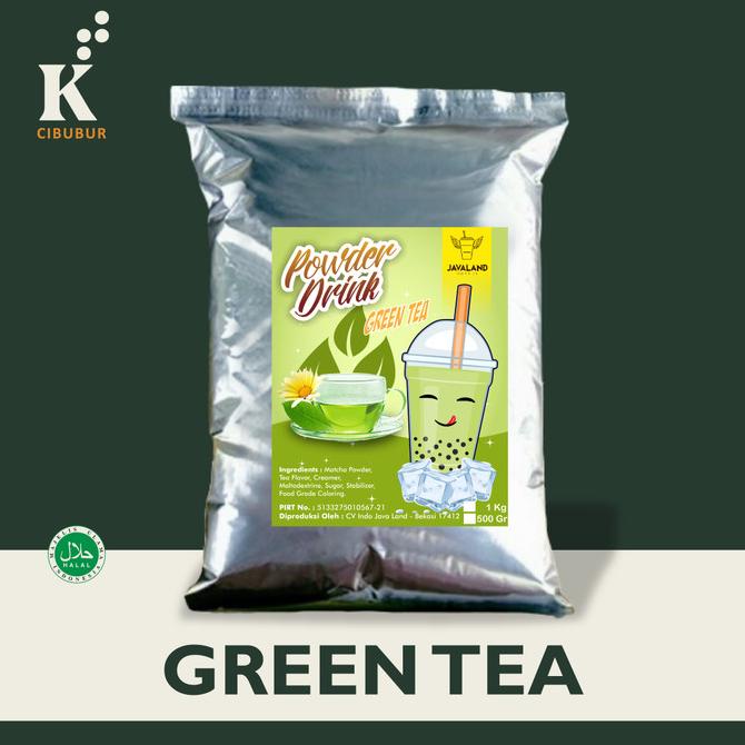 

[ COD ] Green tea bubuk minuman bubble powder javaland 1 kg PROMO Kode 704