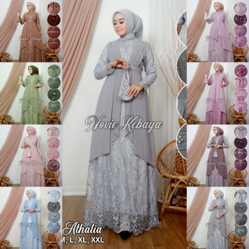 KEBAYA MODERN//KEBAYA ORIGINAL//GAMIS ATHALIA//BY NOVIE KEBAYA