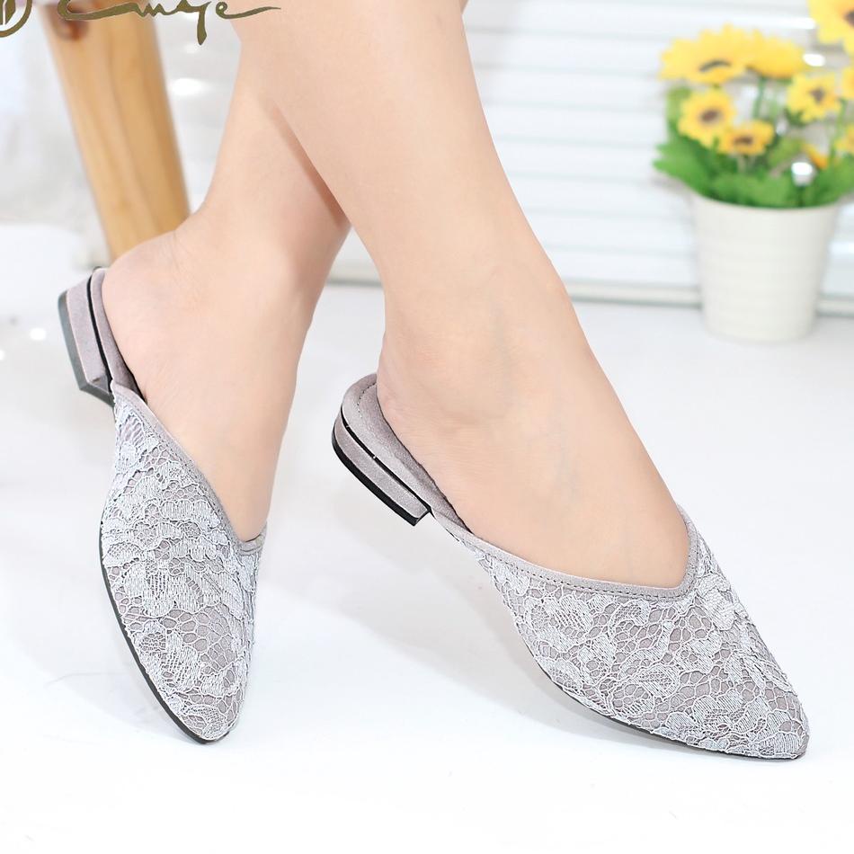 [BJW. 66] Sandal Flat Shoes Jumbo Brukat 42-45 Wanita I Selop Pengantin Bigsize 42-45 Wanita Brukat 