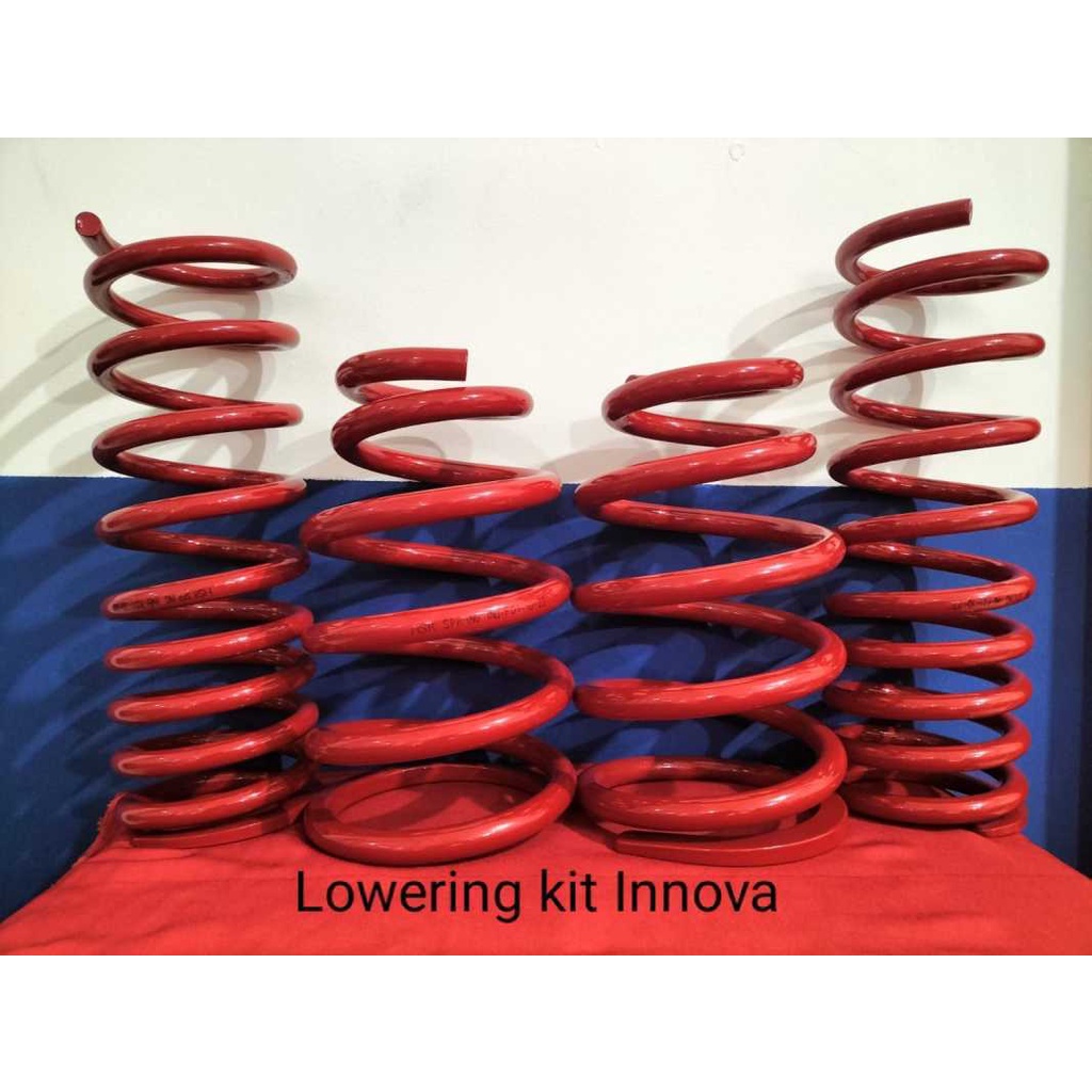 LOWERING KIT HSR RED MOBIL INNOVA BENSIN DIBAWAH TAHUN 2012