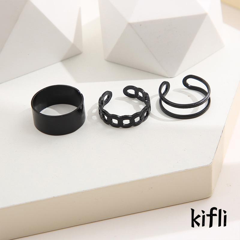 Set Cincin Kombinasi Model Tumpuk Gaya Kepribadian