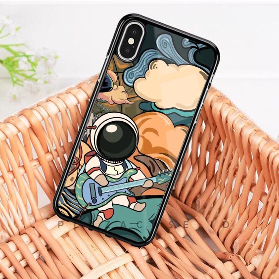 [P02] Phone Case Astronot 2D for Vivo Oppo Samsung Xiaomi Realme Iphone Infiinix | Case Hp Oppo | Case Hp Vivo | Case Hp Realme | Case HP Samsung | Case HP infinix | Case HP Iphone | Case HP xiaomi | Case HP Iphone