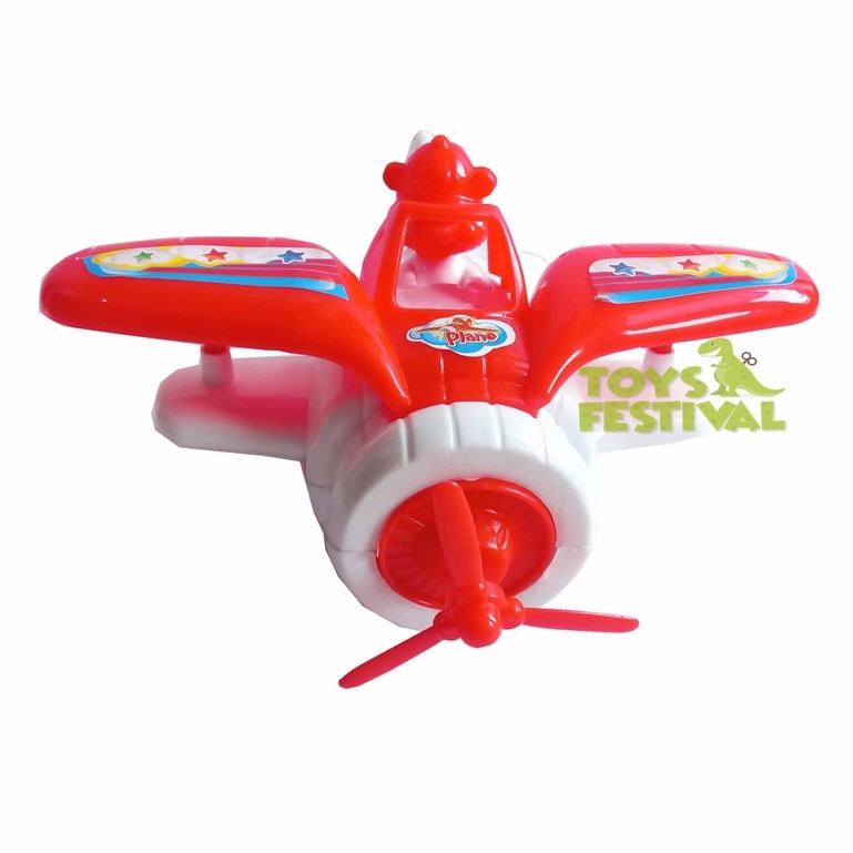 Mainan Pesawat Proplane Tarik Berjalan dan Bersuara