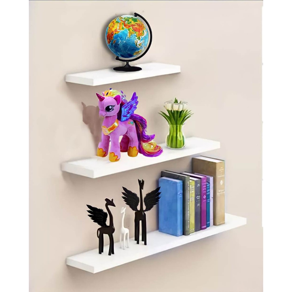 3 Pcs Rak Ambalan Melayang Dinding minimalis Murah / Floating Shelves