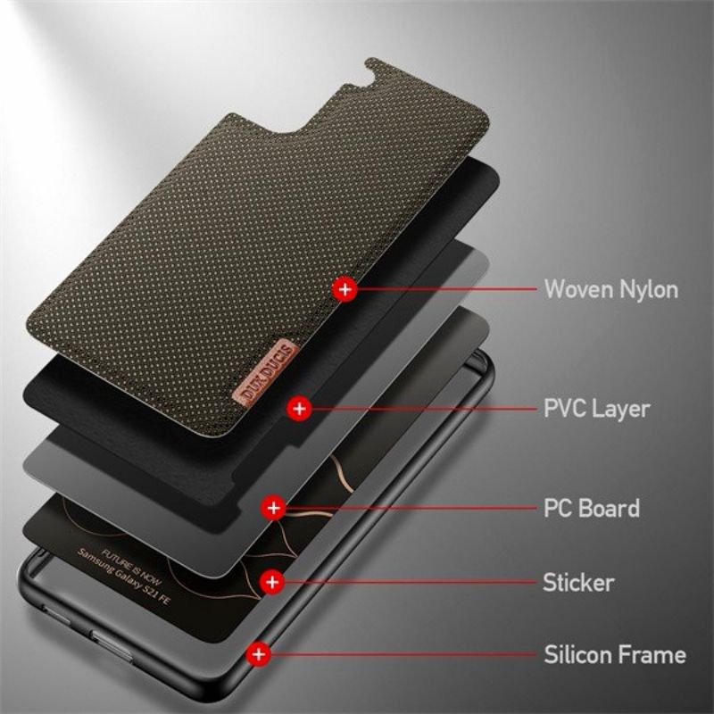 Case Dux Ducis Samsung Galaxy S22 / S22 Plus S22+ / S22 Ultra Casing Fino Series Nylon Cover Premium