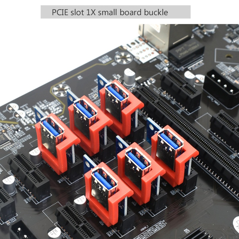 Btsg PCI-E Riser Card Holder Vertical Mount Locker PCIE X1 X16Kabel Extender Gesper