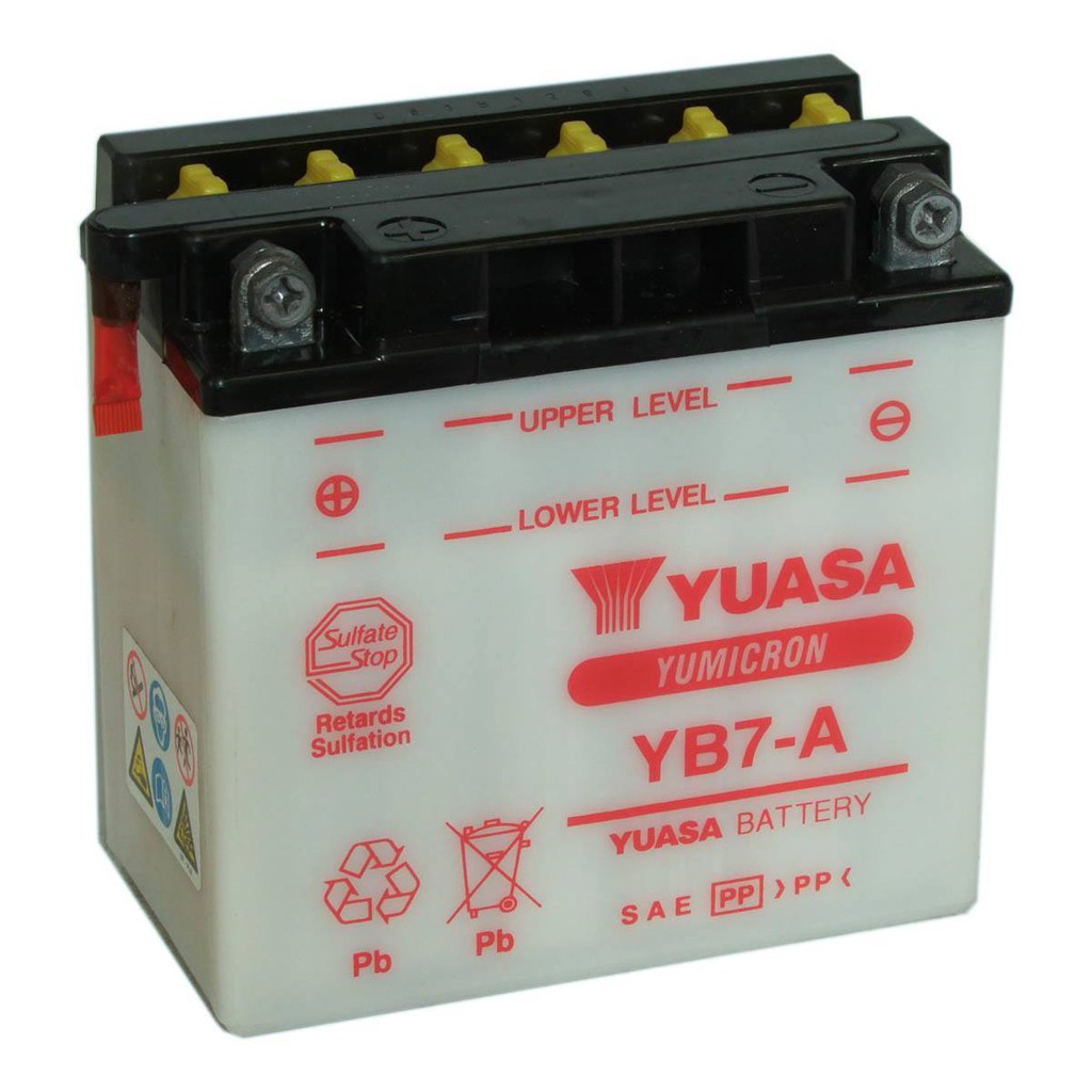 Yuasa Battery YB7-A / Accu Yuasa YB7-A / Aki Basah Motor Thunder 125