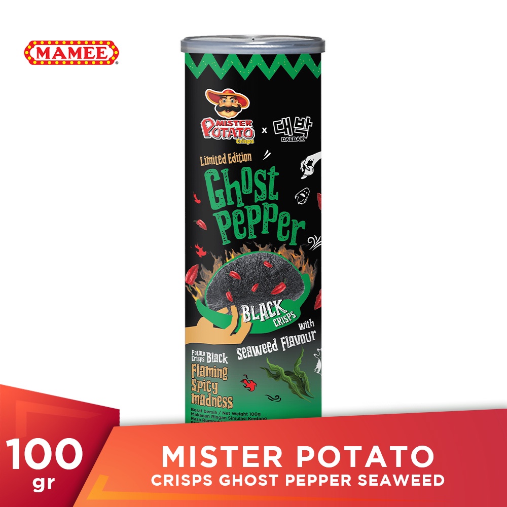 Jual Mister Potato Crisps Ghost Pepper Seaweed 100gr Shopee Indonesia