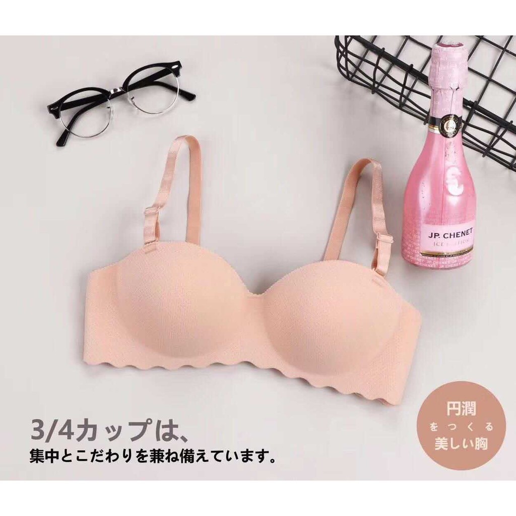 TF BRA Seamless Push Up Pengait Pakaian Dalam BH Wanita Bralette Bahan Lembut-Kulit