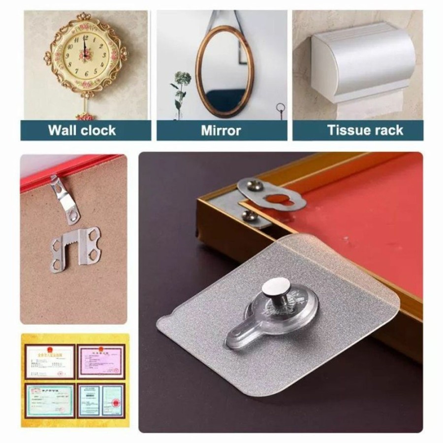 HOOK  PAKU TEMPELAN HOOK BAUT PAKU / TEMPELAN DINDING AJAIB BAUT GANTUNGAN SERBAGUNA MULTIFUNGSI