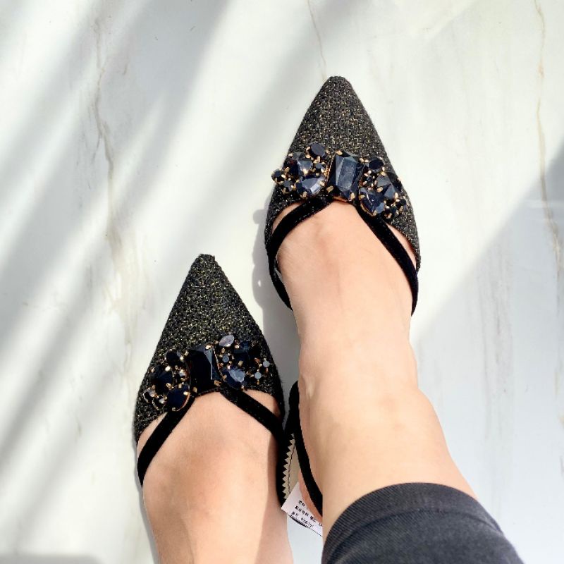 SEPATU FLAT ZRA||FLAT SHOES||SEPATU WANITA||SEPATU IMPORT||SEPATU BLING BLING||SEPATU KONDANGAN