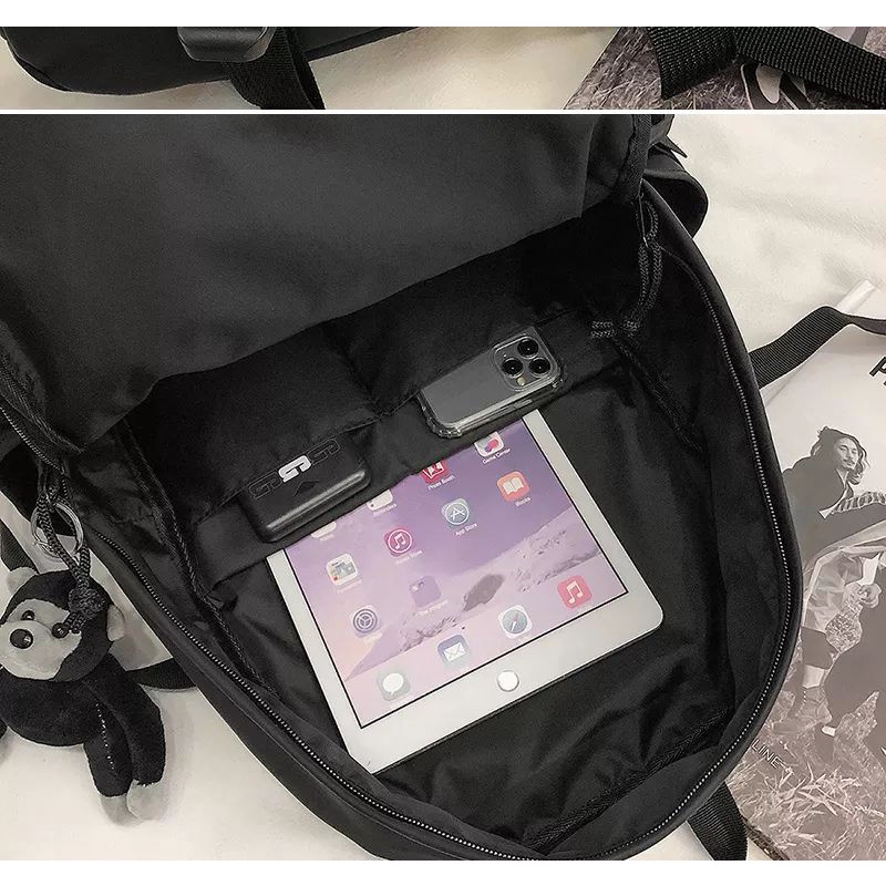 Ransel Laptop Multifungsi Nilon Pria Wanita || Ransel Multifungsi Nilon Keren Dengan Slot Laptop