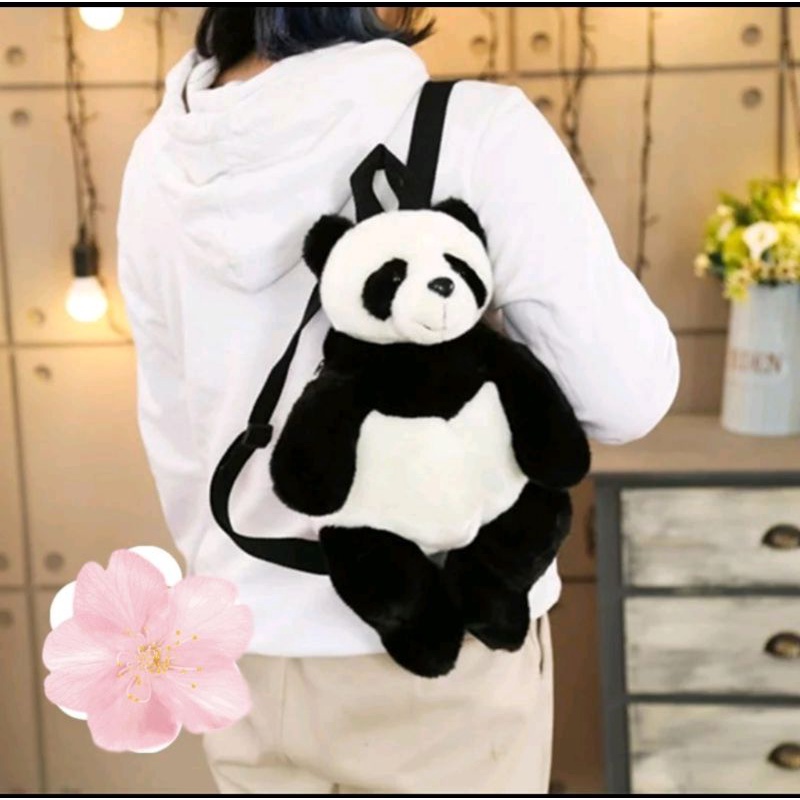 Tas ransel wanita boneka panda