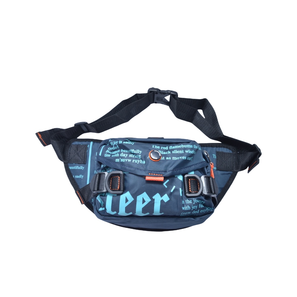 Waistbag Pria /Tas Selempang Kanvas Pria 2101-1