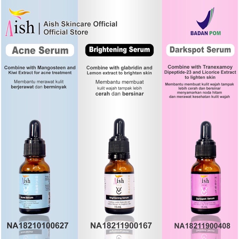 AISH Serum Korea / aish serum acne/ aish serum brightening/ aish serum darkspot
