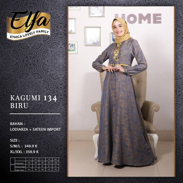 Gamis Ethica Kagumi 134 Biru