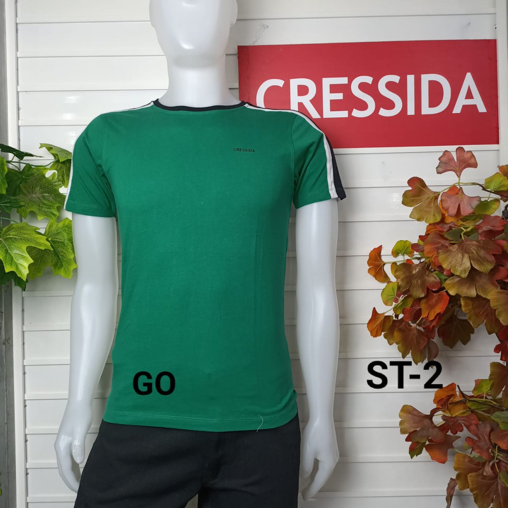 gof M CRESSIDA KAOS (SLIMFIT) Pakaian Pria Atasan Kaos Oblong Casual Santai Original Lengan Pendek