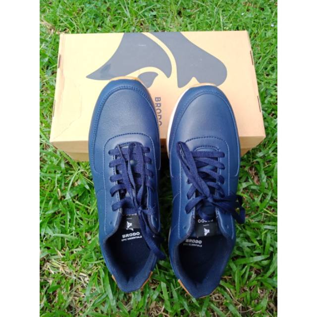 PRELOVED | Sepatu Brodo - Tondano Navy Gum Sole
