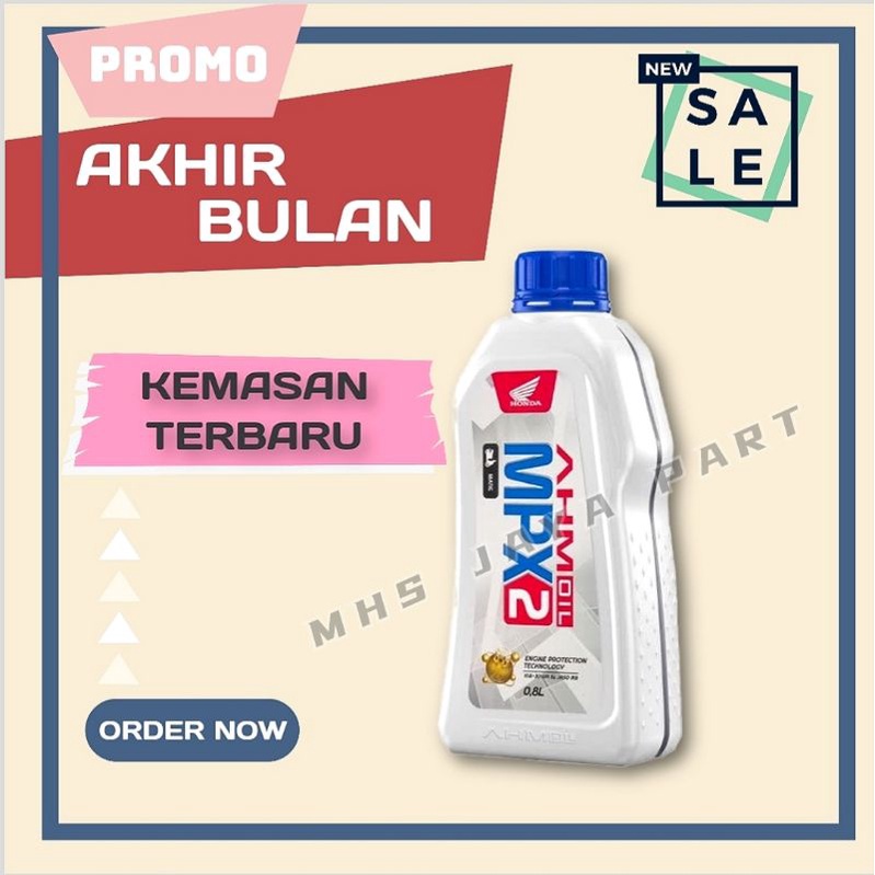 OLI MPX2 0.8L AHM OIL MPX 2 KEMASAN TERBARU MPX2 NEW MPX2 MPX 2