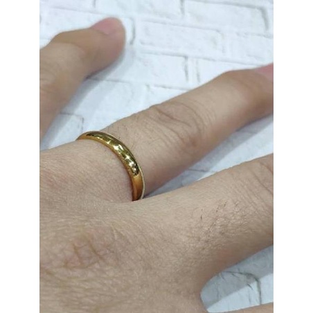 Cincin couple cincin kawin warna emas hitam putih silver black gold • ADL.25Au22ғ